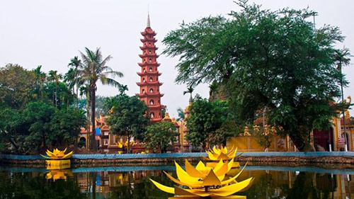 Buddhist value is implied in the 11-floor stupa