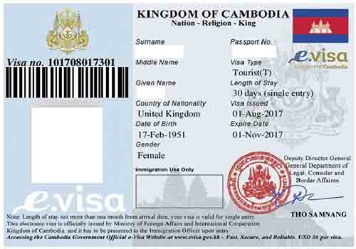 cambodia evisa