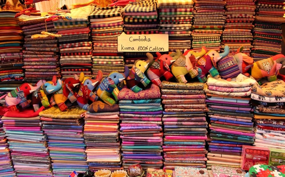 Textiles with Traditional Khmer Patterns