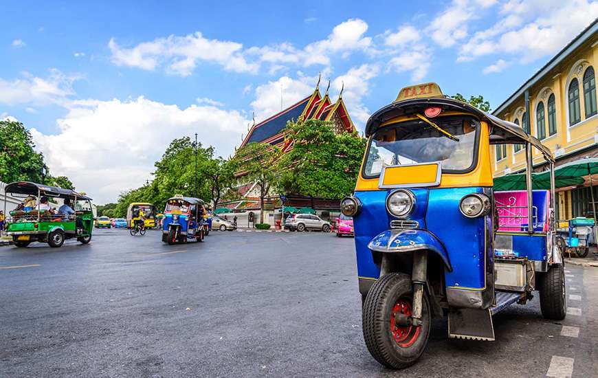 Tuk tuk in Laos