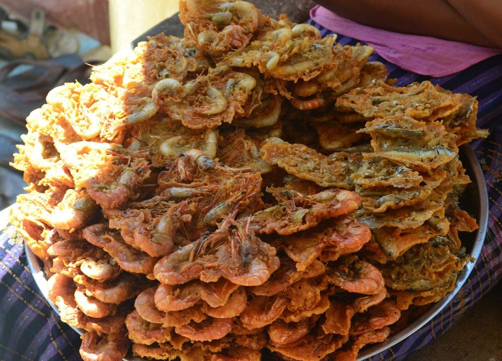 Crispy Fried Fish and Prawn Fritters