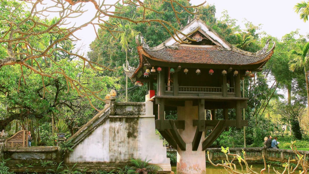 one pillar pagoda